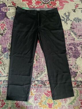 Ted Baker Black Pants with Burgundy Trim 38x30